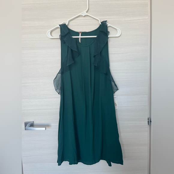 🔥 2 for 20$ / Free People Flowy Green Dress - Picture 2 of 10